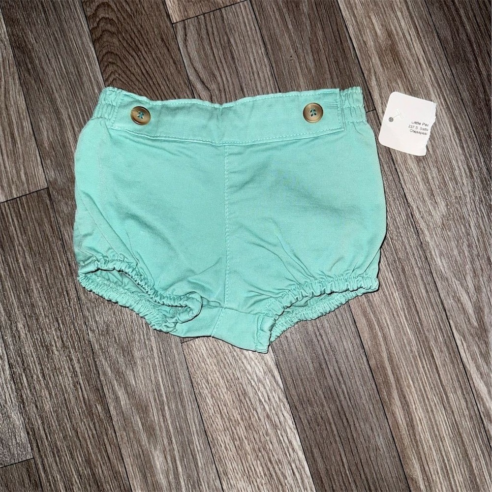 Baby Girl Green Bloomers Shorts 18M‎ diaper cover modesty under dresses green